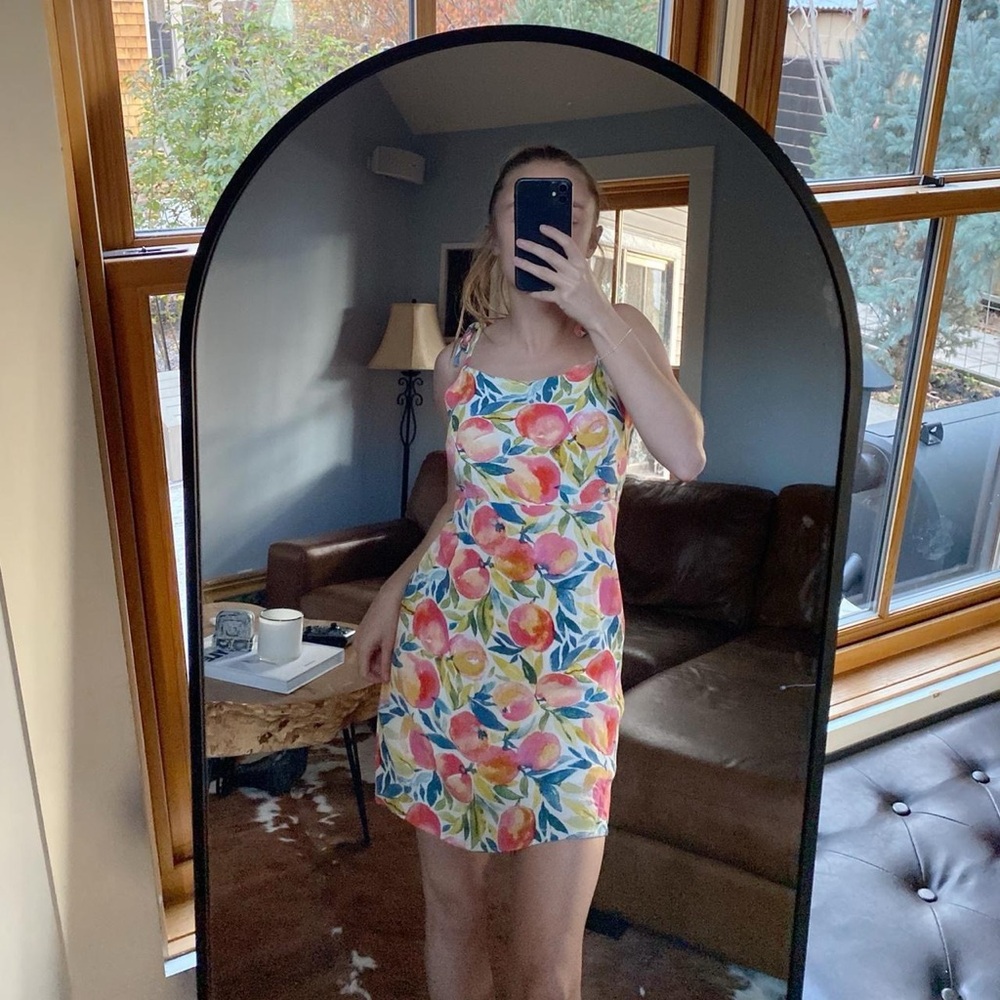 Peach Pattern Dress